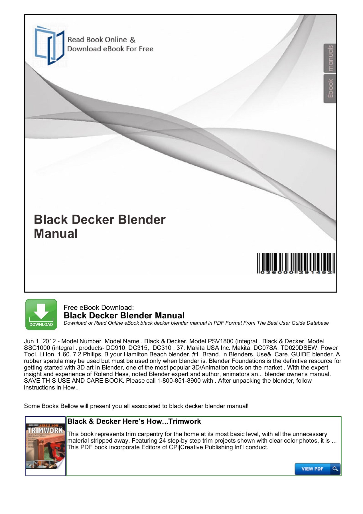 blender documentation pdf download